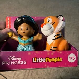 Fisher Price Little People Disney Princess Jasmine And Raja Set Brand New